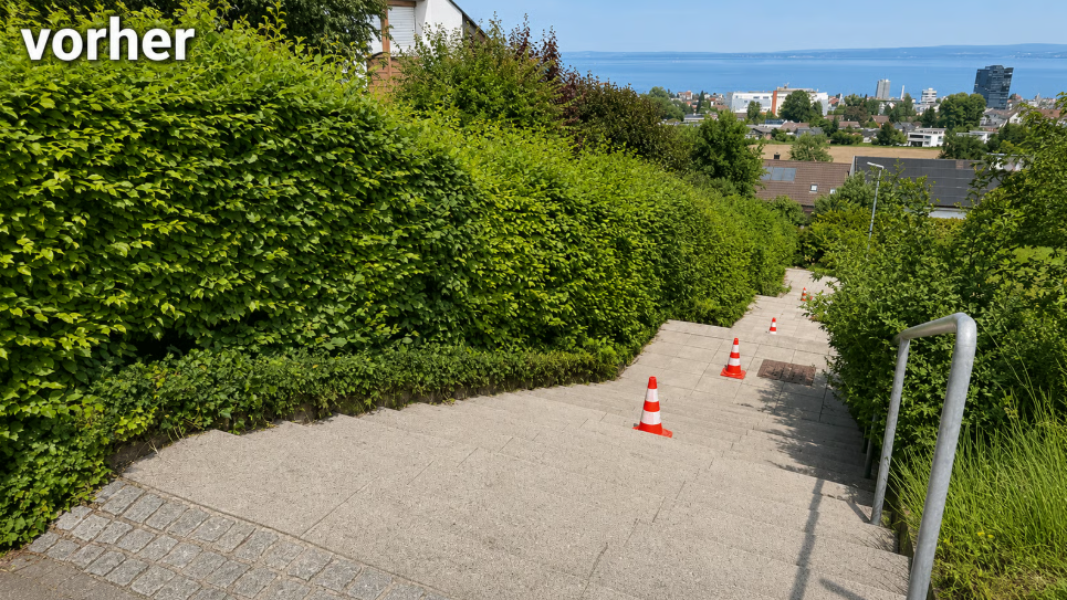 Arbeit von Hauswart- und Gärtnerarbeiten Evergreen